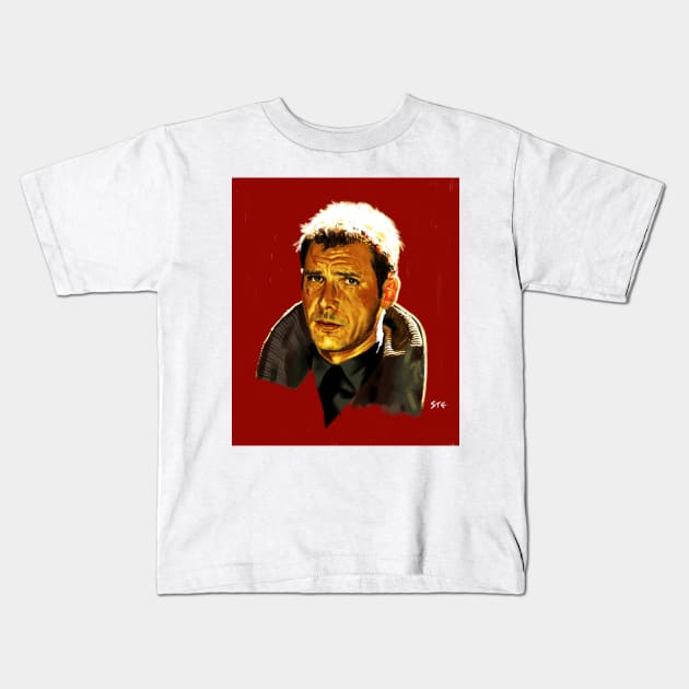 Deckard Kids T-Shirt by ste1bro